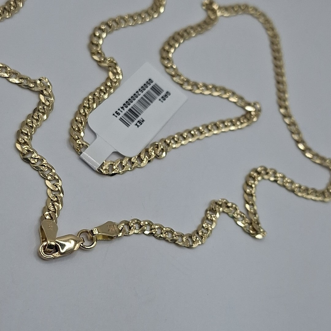 CADENA BARBADA DIAMANTADA 12.21GR 60 CM CM (NUEVO)