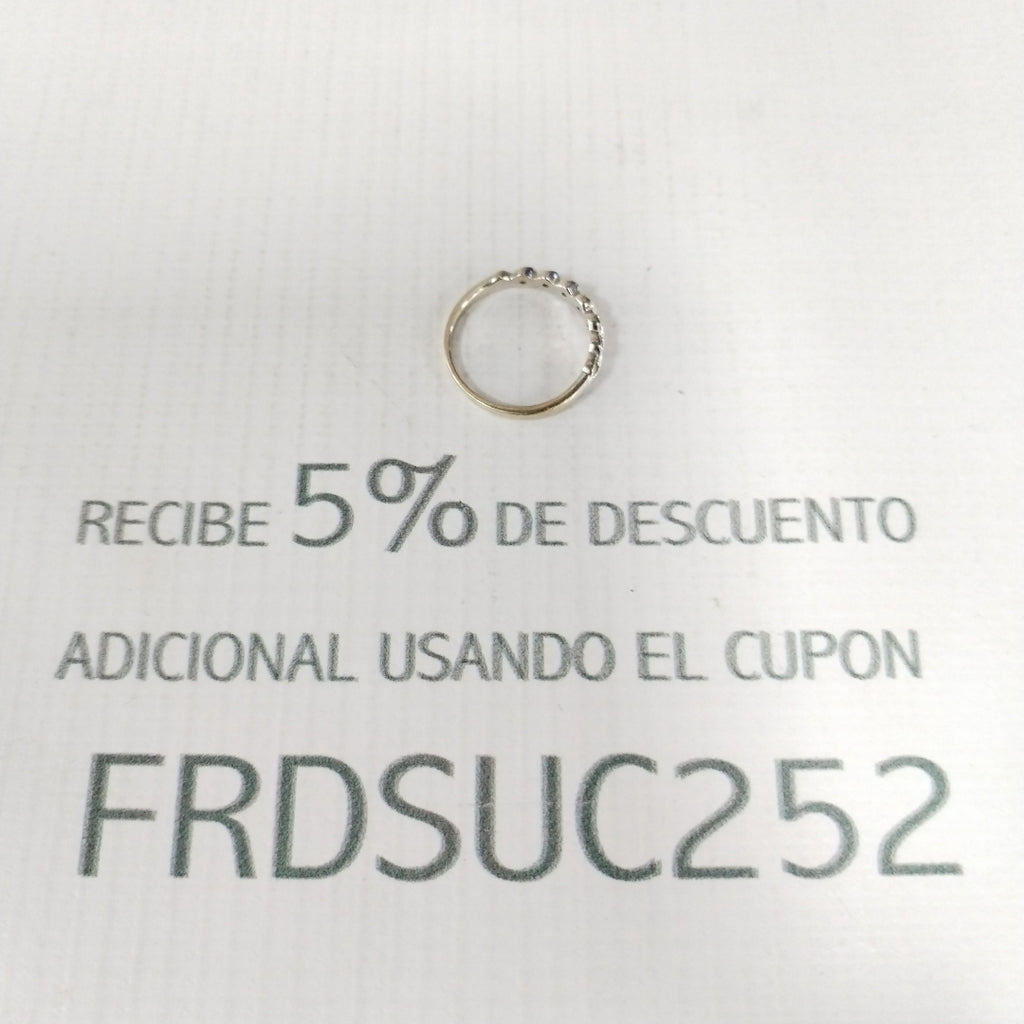 MEDIA CHURUMBELA. ORO BLANCO. 14 K 2 GRMS (SEMINUEVO)