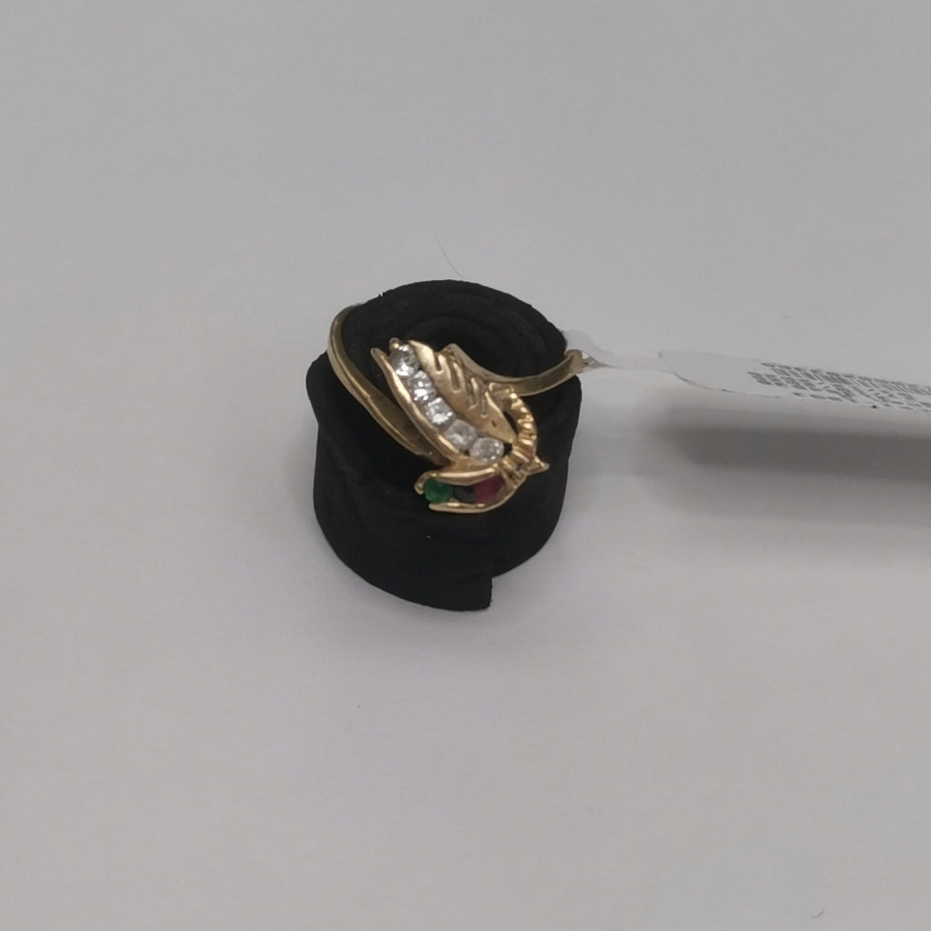 K1 2,30 GRMS 10 K ESPECIFICACIONES COMPLEMENTARIAS ANILLITO CON PIEDRAS DE COLOR (SEMINUEVO)