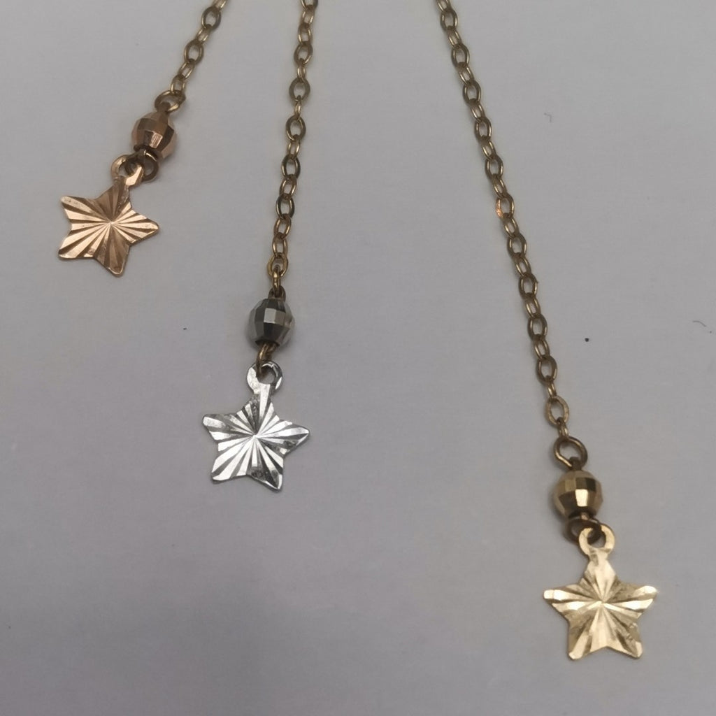K1 1,60 GRMS 14 K ESPECIFICACIONES COMPLEMENTARIAS ARETES MOTIVO ESTRELLAS ORO C (SEMINUEVO)