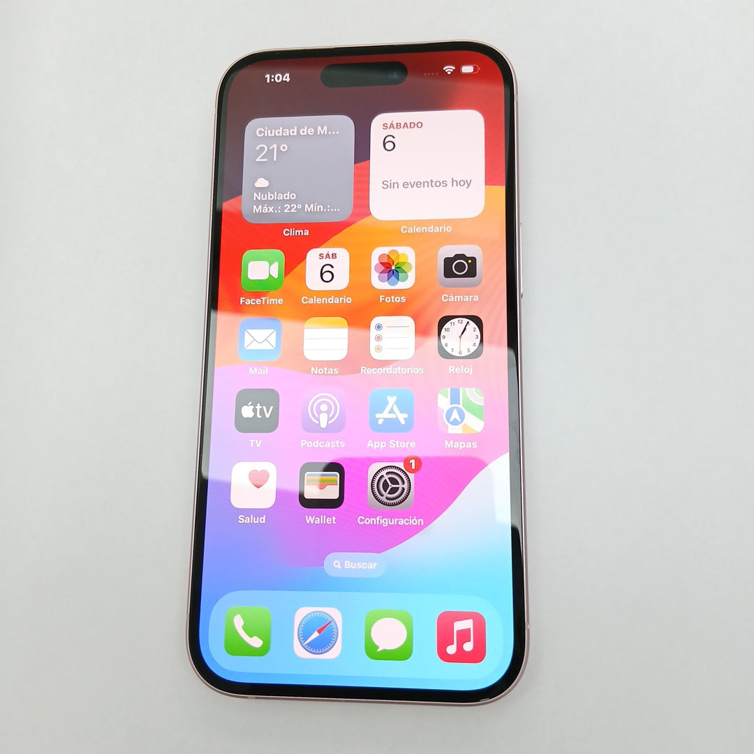 CELULAR APPLE IPHONE 15 A3089 (2023) 128 GB 6 GB RAM (SEMINUEVO)