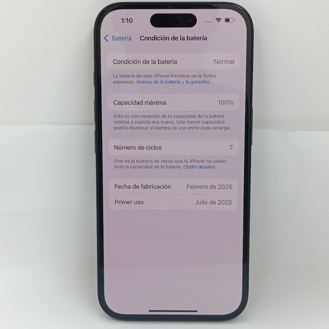 CELULAR APPLE IPHONE 16 A3286 (2024) 128 GB 8 GB RAM (SEMINUEVO)