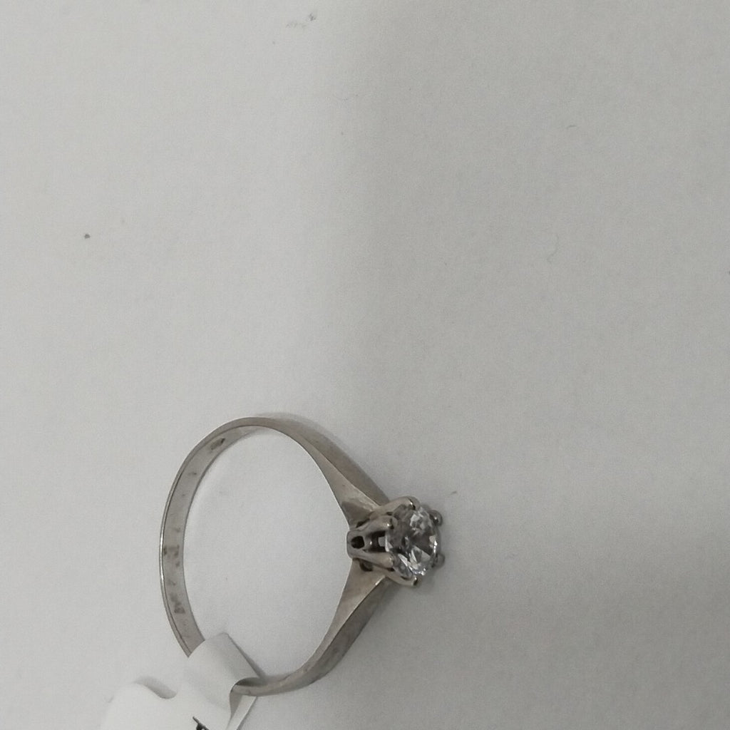 10298ANC00080B801 FRD6 SOLITARIO CON CIRCONIA REDONDA 6 UÑAS O/B ORO 14K 2GRS (NUEVO)