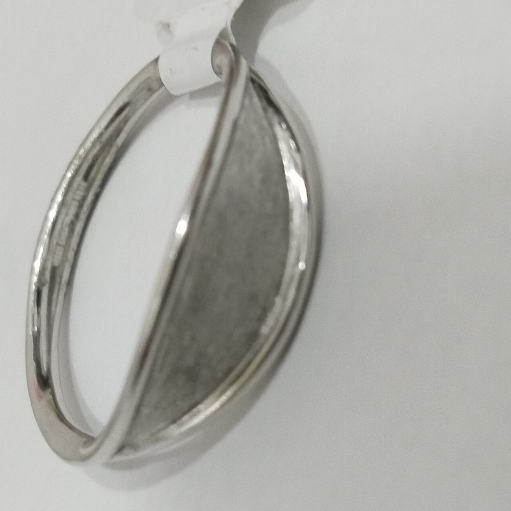 10245AND00070B1490 FRD6 ANILLO SEMI OVALADO OPACADO O/B ORO 14K 1.9GRS (NUEVO)