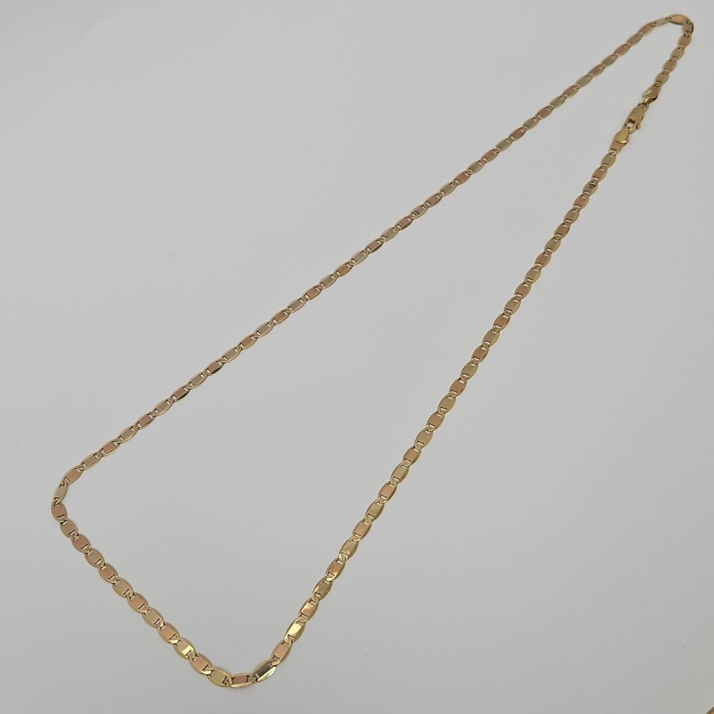 CADENAS VALENTINA/ESPEJO ORO 14K 10.7 (NUEVO)