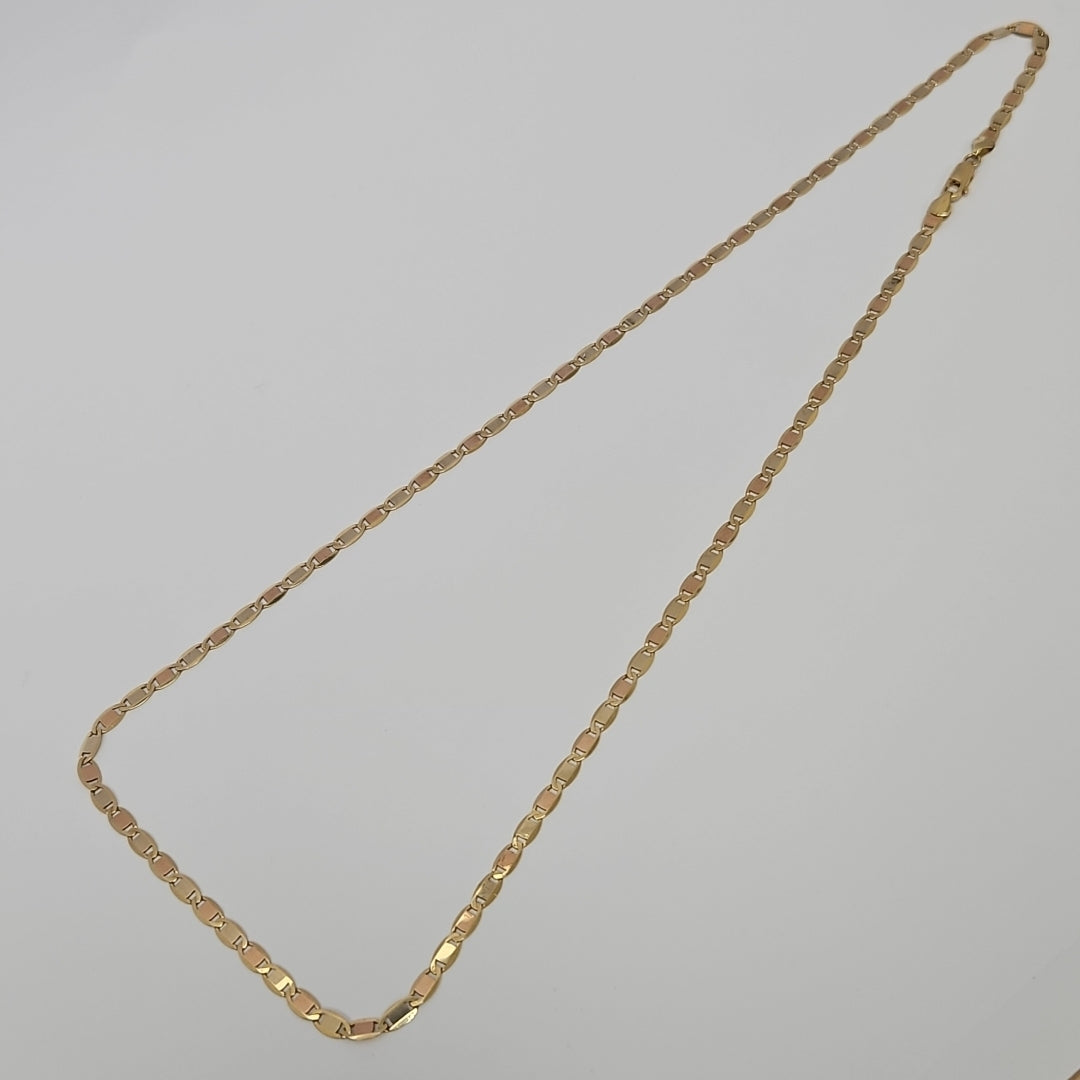 CADENAS VALENTINA/ESPEJO ORO 14K 10.7 (NUEVO)