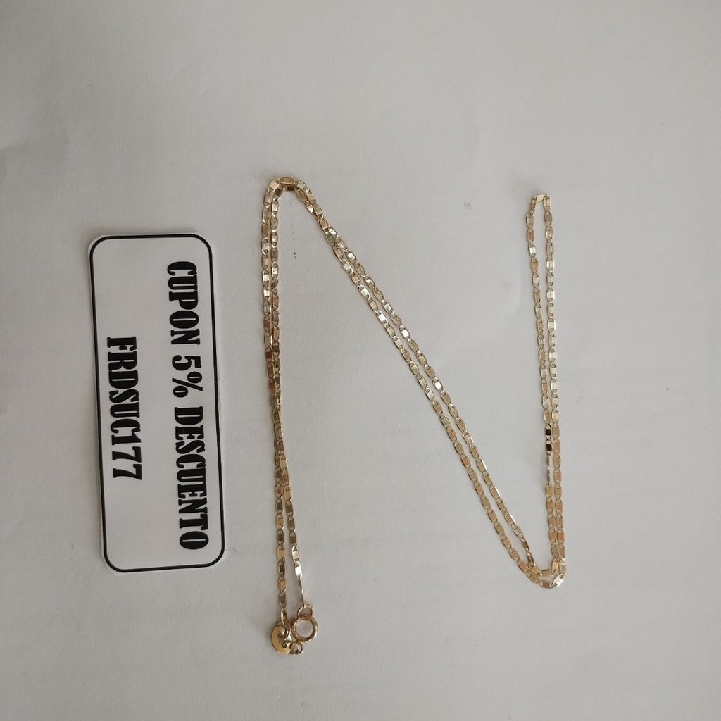 CADENA TEJIDO MARINERO 2.11GR 55 CM (NUEVO)