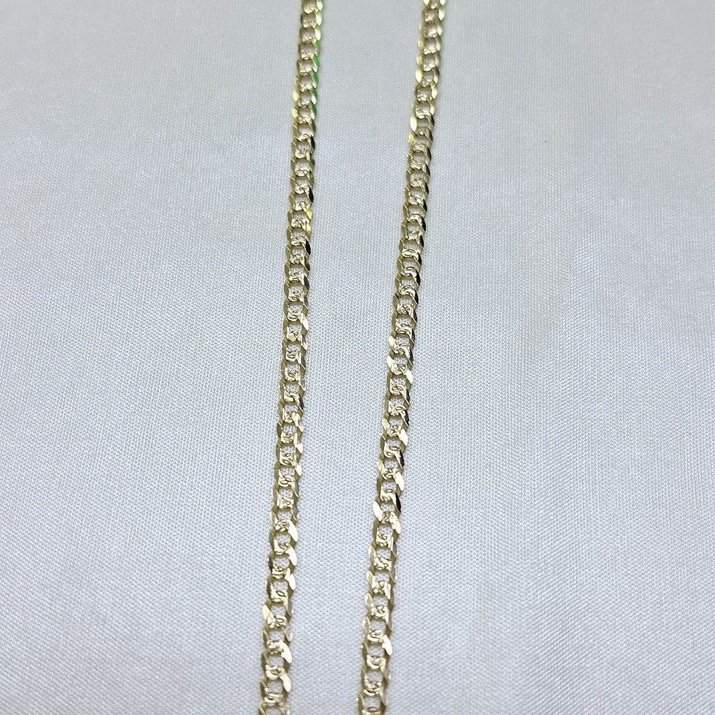 CADENA BARBADA DIAMANTADA 11.91GR 60 CM CM (NUEVO)