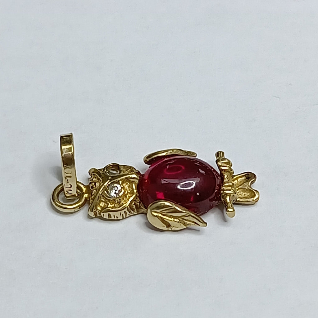 K1 2,30 GRMS 14 K ESPECIFICACIONES COMPLEMENTARIAS DIJE DE BUHO 14 K CON PDR A C (SEMINUEVO)