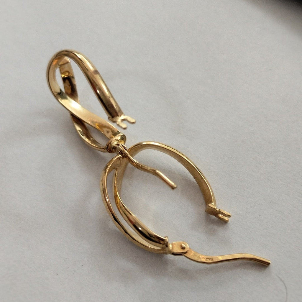 ARRACADAS PAR ORO 14 K 1,40 GRMS (SEMINUEVO)