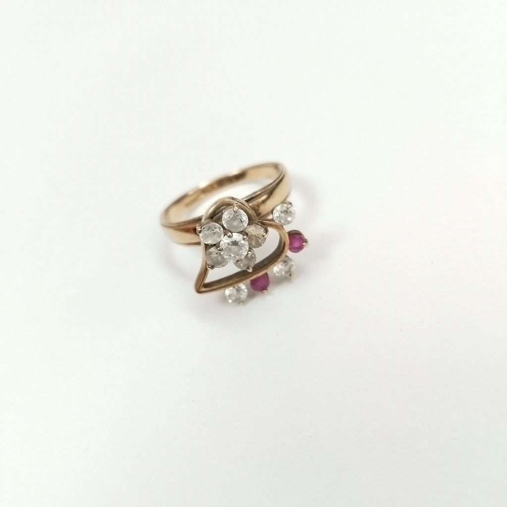 K1 3,40 GRMS 10 K ESPECIFICACIONES COMPLEMENTARIAS ANILLITO CON CIRCONIAS Y PIED (SEMINUEVO)