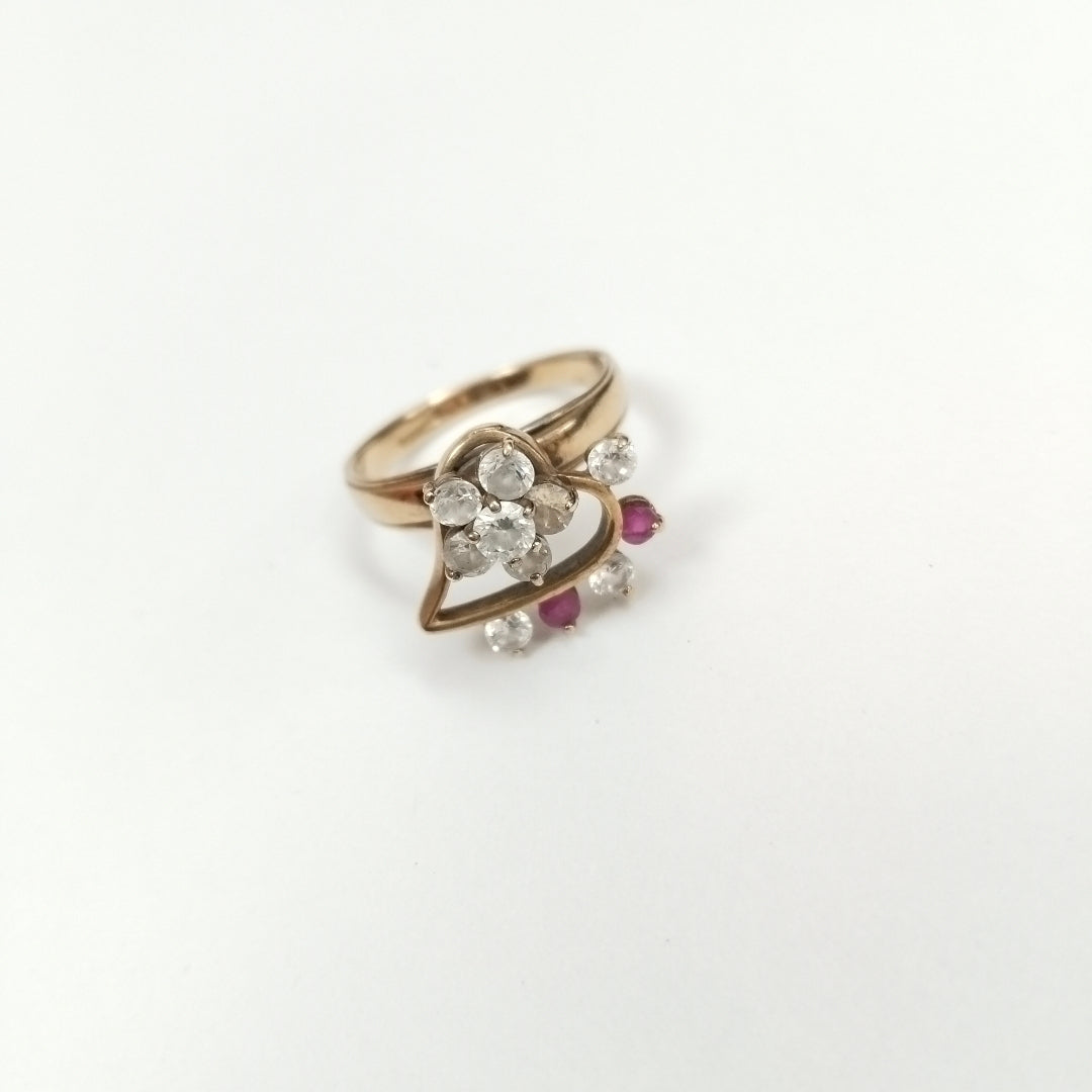 K1 3,40 GRMS 10 K ESPECIFICACIONES COMPLEMENTARIAS ANILLITO CON CIRCONIAS Y PIED (SEMINUEVO)