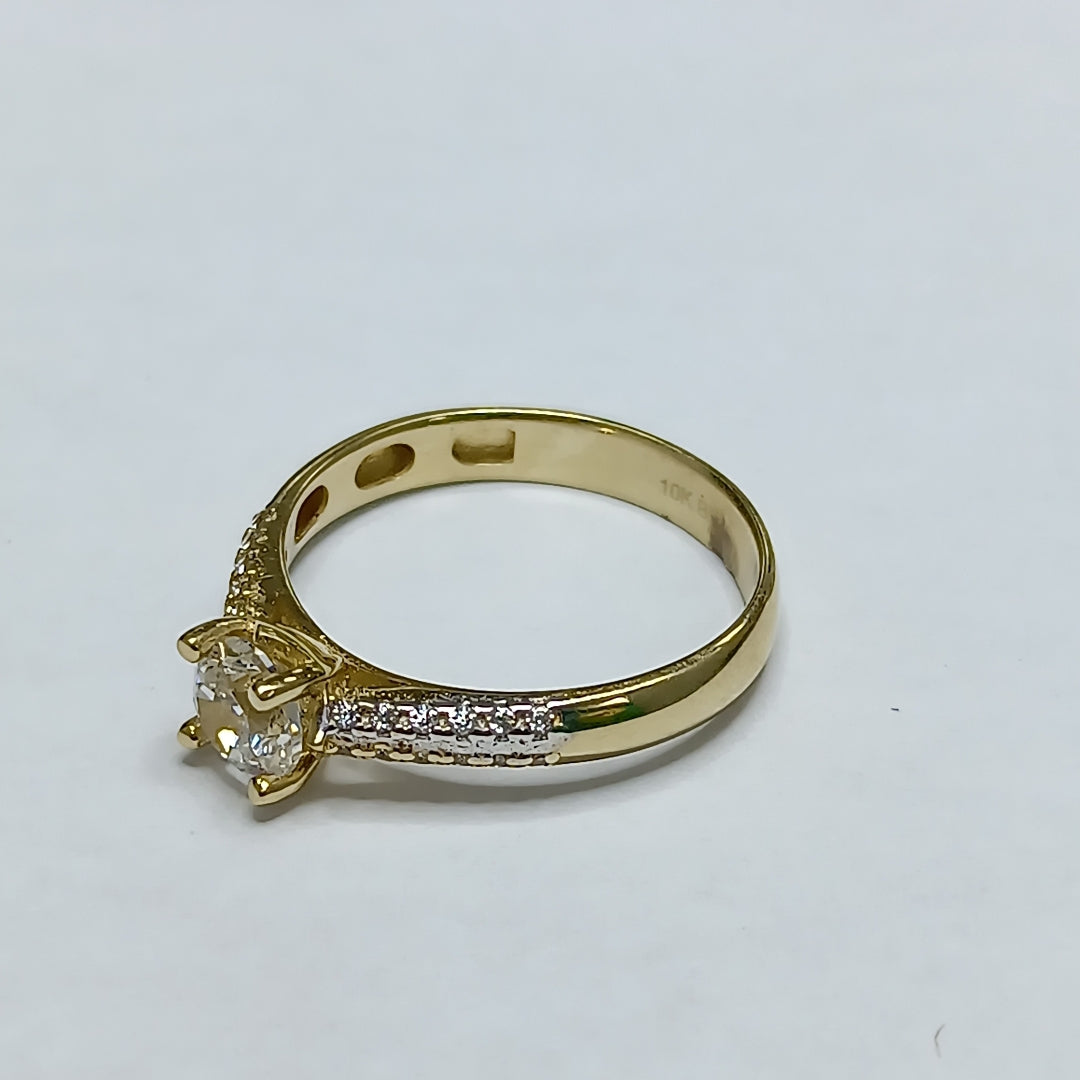 K1 2,00 GRMS 10 K ESPECIFICACIONES COMPLEMENTARIAS ANILLITO CON CIRCONIA (SEMINUEVO)