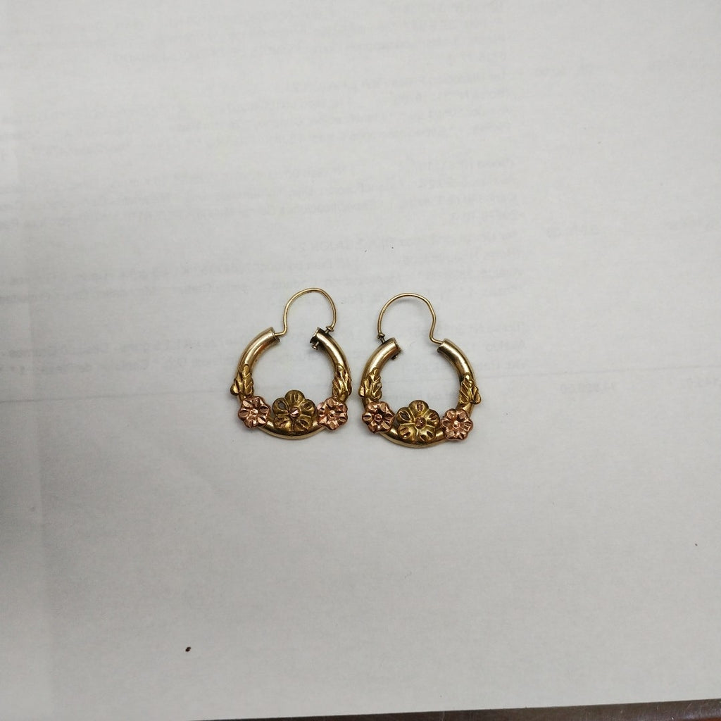 ARRACADAS PAR. ORO, ORO COMBINADO. 10 K 3.2 GRMS (SEMINUEVO)