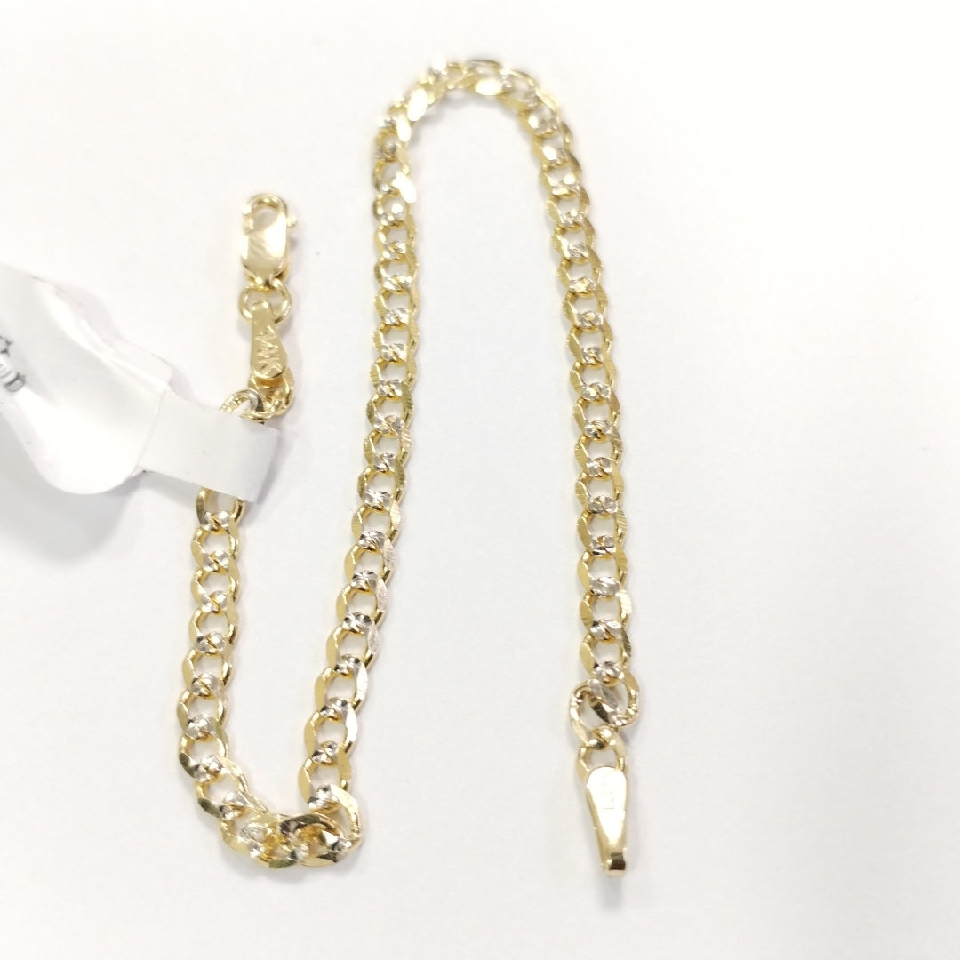 PULSERA BARBADA RODIO 3.1G 18 CM (NUEVO)