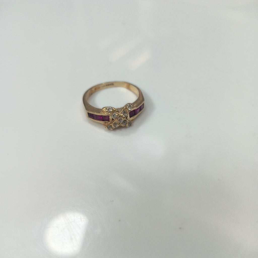 K1 2,90 GRMS 14 K ESPECIFICACIONES COMPLEMENTARIAS ANILLO CON PIEDRA DE COLOR (SEMINUEVO)