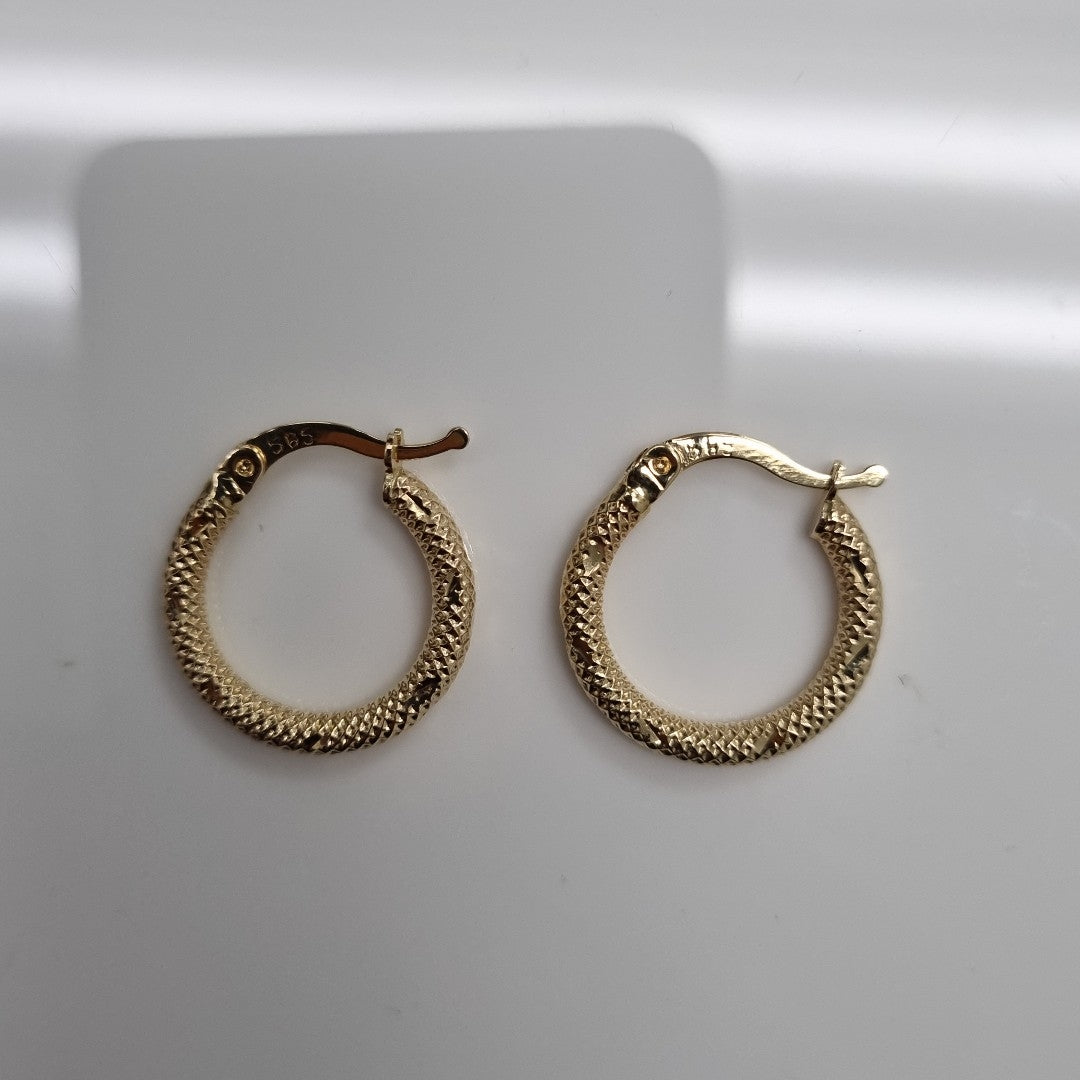 ARRACADAS ORO 14K 1.5 (NUEVO)