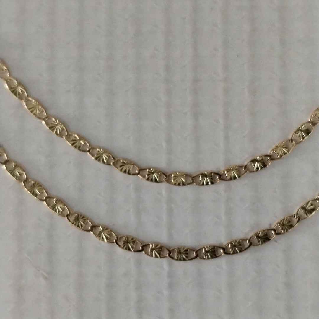 CADENA TEJIDO MARINERO 2.21GR 55 CM (NUEVO)