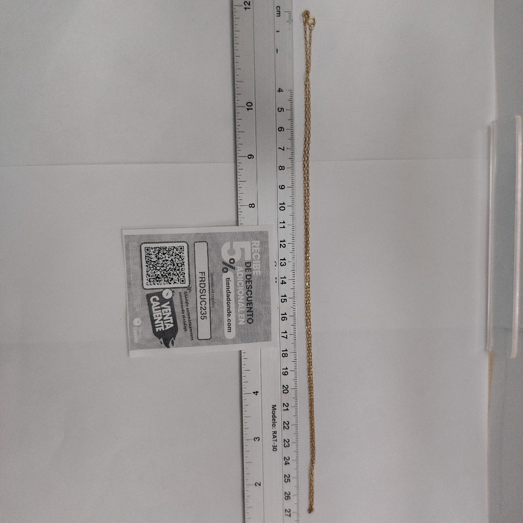 CADENA. ORO. 14 K 2.9 GRMS (SEMINUEVO)
