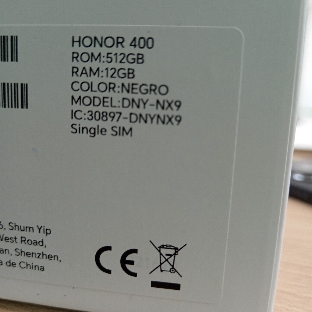 CELULAR HONOR 400 DNY-NX9 (2025) 512 GB 12 GB RAM (SEMINUEVO)