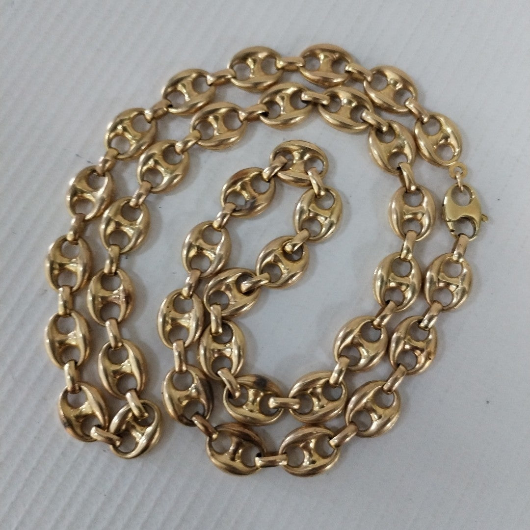 K1 35,30 GRMS 14 K ESPECIFICACIONES COMPLEMENTARIAS CADENA TEJIDO GUCCI GASTA (SEMINUEVO)