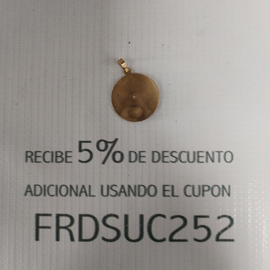 K1 2,10 GRMS 10 K ESPECIFICACIONES COMPLEMENTARIAS MEDALLA RELIGIOSA DE LA VIRGE (SEMINUEVO)