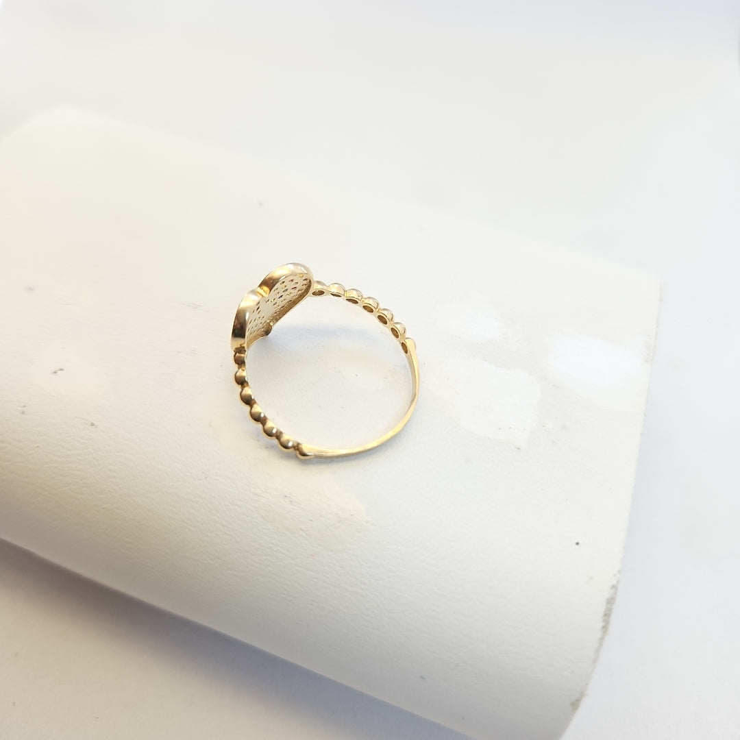 K1 1,90 GRMS 14 K ESPECIFICACIONES COMPLEMENTARIAS ANILLO CORAZON (SEMINUEVO)