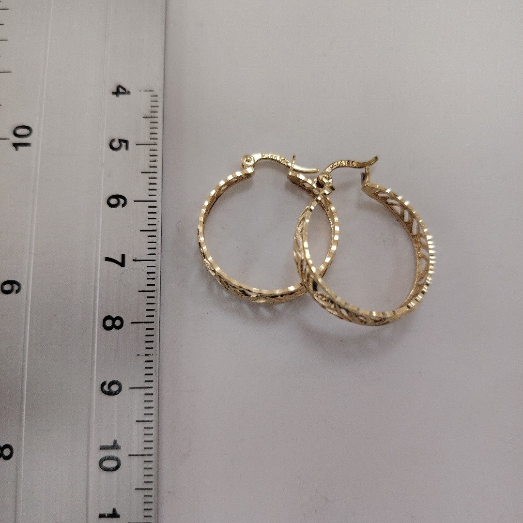 ARRACADAS PAR ORO 14 K 3,30 GRMS (SEMINUEVO)