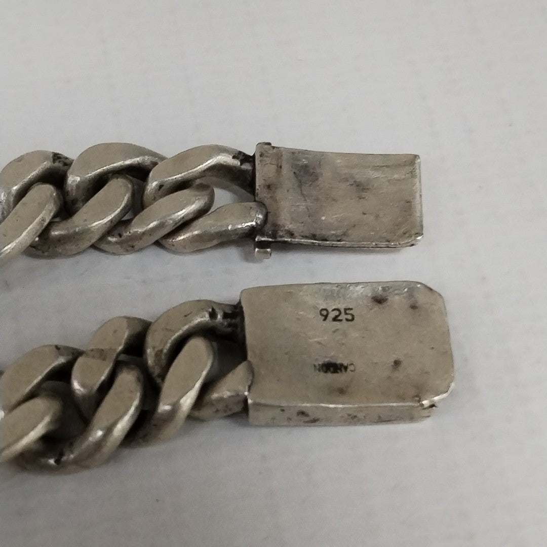 K1 155,00 GRMS PLATA .925 ESPECIFICACIONES COMPLEMENTARIAS CADENA TIPO CARTIER P (SEMINUEVO)