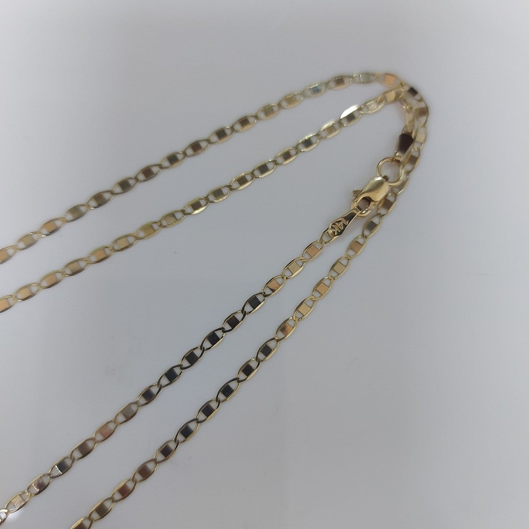 CADENA ESPECIAL MARINERA ESPEJO 3.71G 55 CM (NUEVO)