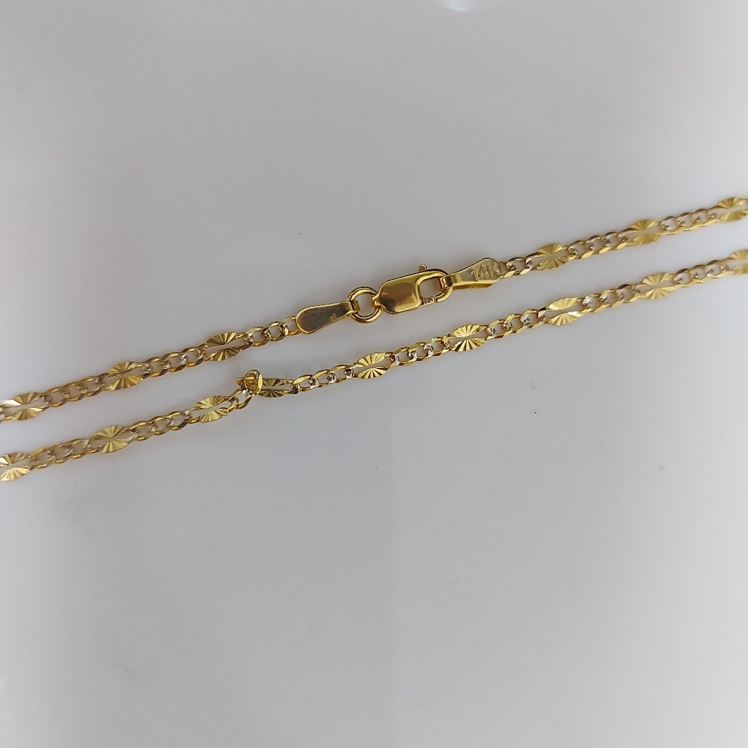 CADENA ESPECIAL 3.5GR 50 CM 14K (NUEVO)