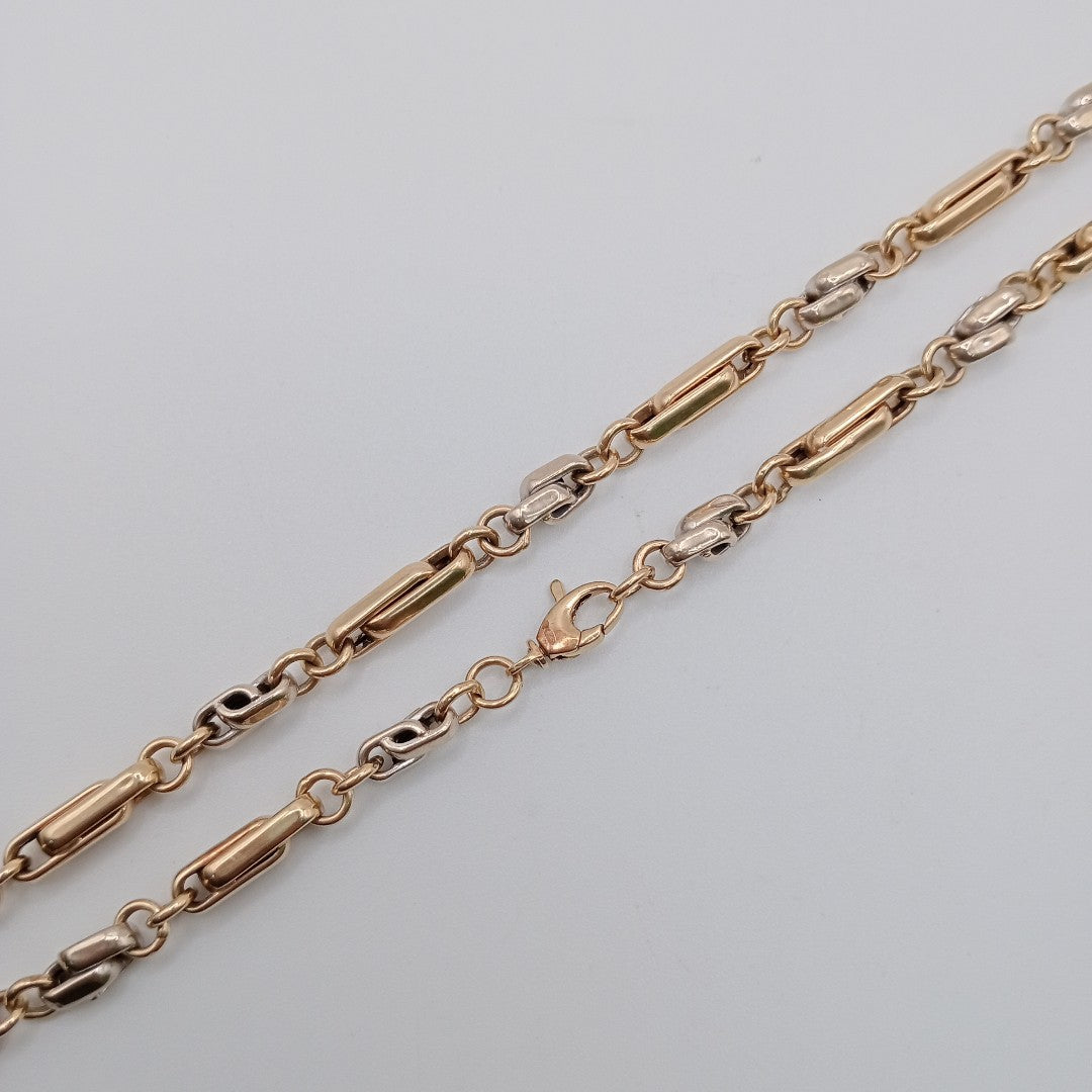 CADENA ORO COMBINADO 14 K 13.7 GRMS (SEMINUEVO)