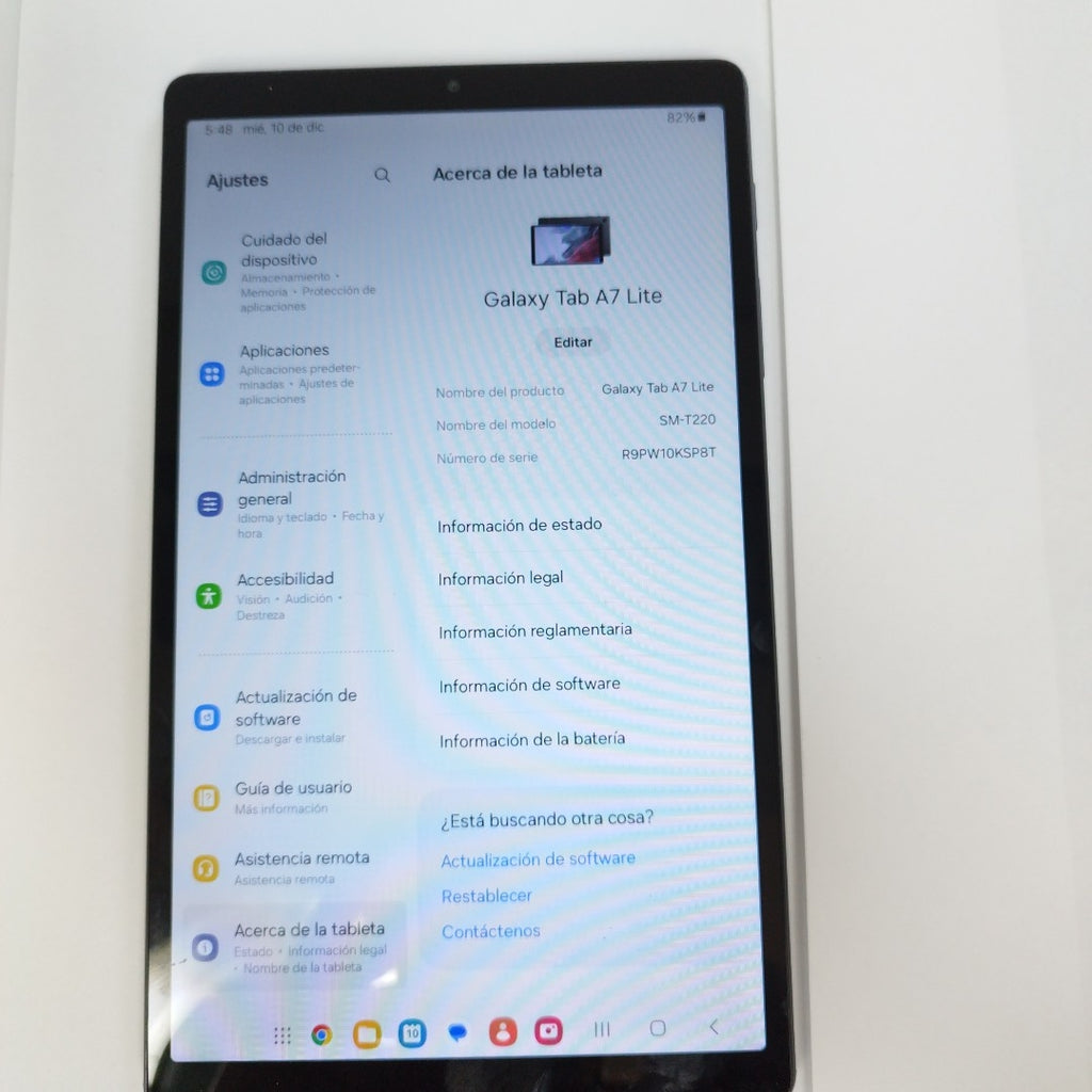 TABLETA SAMSUNG GALAXY TAB A7 SM-T509 (2022) 32 GB 3 GB RAM (SEMINUEVO)