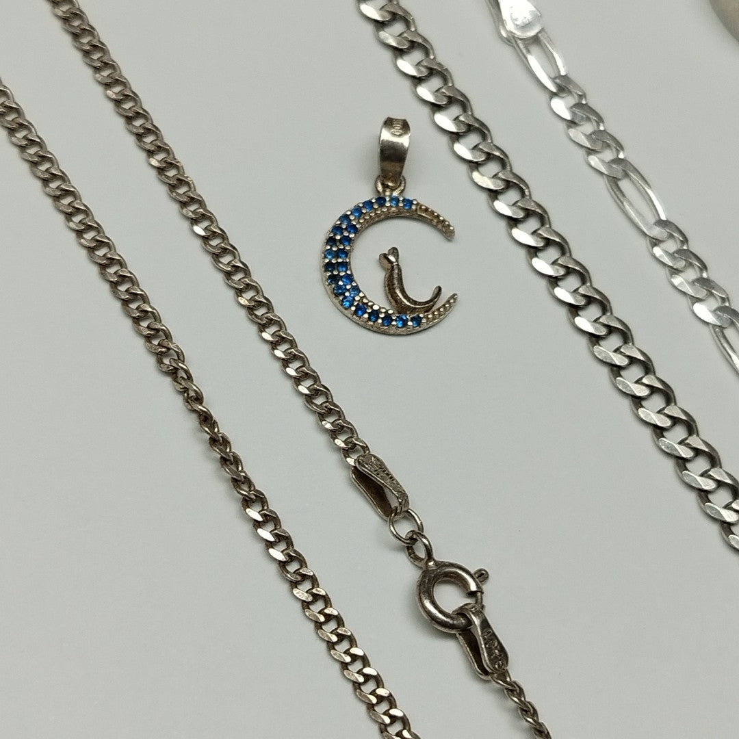 ANILLITO, ARGOLLA, CADENA, DIJE, PULSERA RIGIDA PLATA 26.5 GRMS (SEMINUEVO)