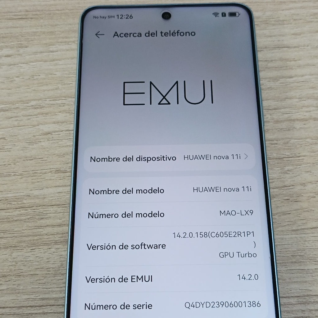 CELULAR HUAWEI NOVA 11I MAO-LX9 (2023) 128 GB 8 GB RAM (SEMINUEVO)
