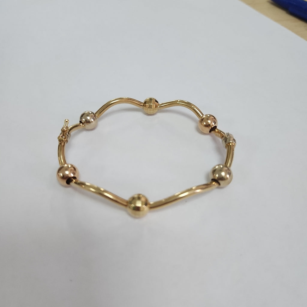 PULSERA RIGIDA ORO 14 K 9.3 GRMS (SEMINUEVO)