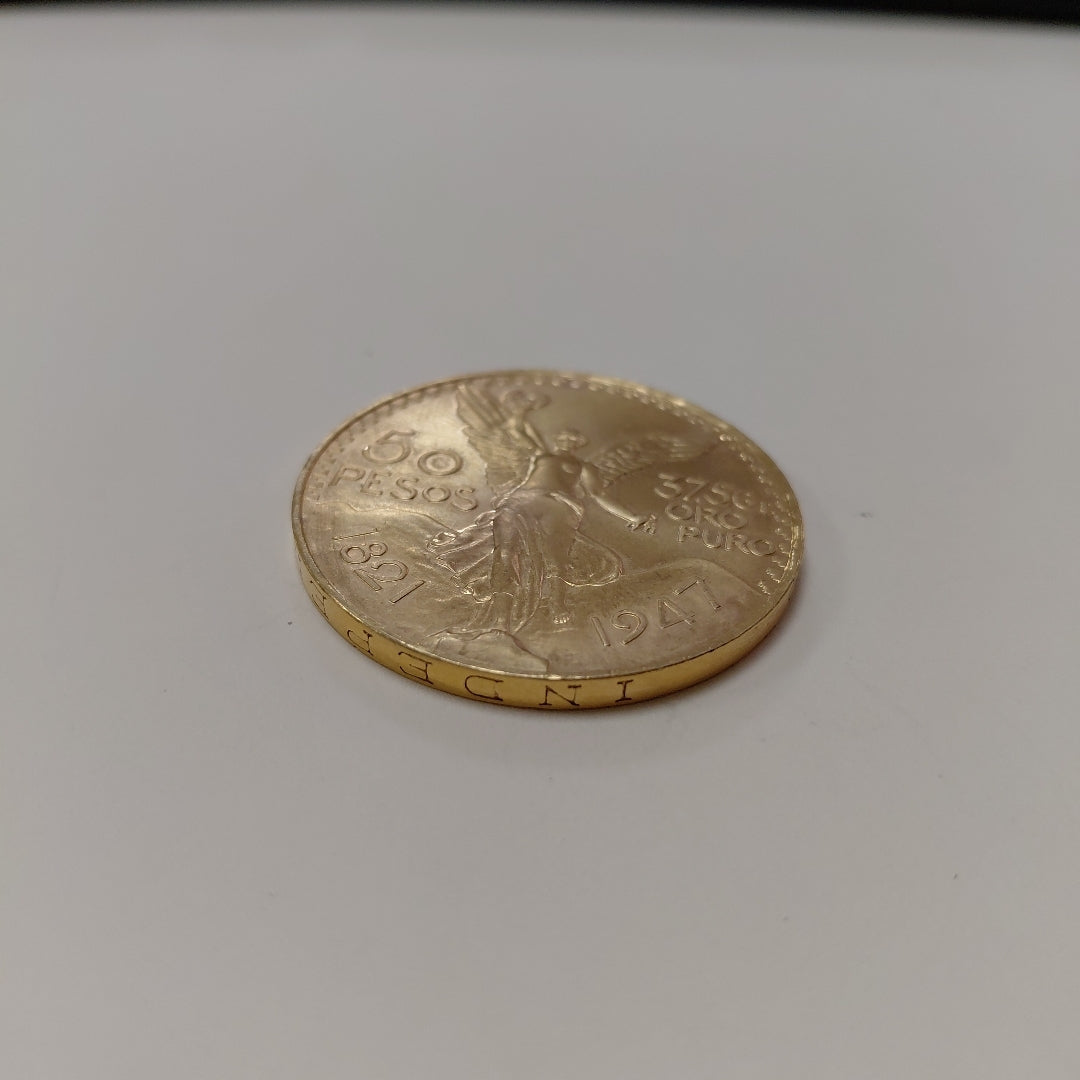 K1 41.6 GRMS 21 K IDENTIFICACIÓN MONEDA NOMINATIVA MONEDAS PESOS 50 PESO (SEMINUEVO)