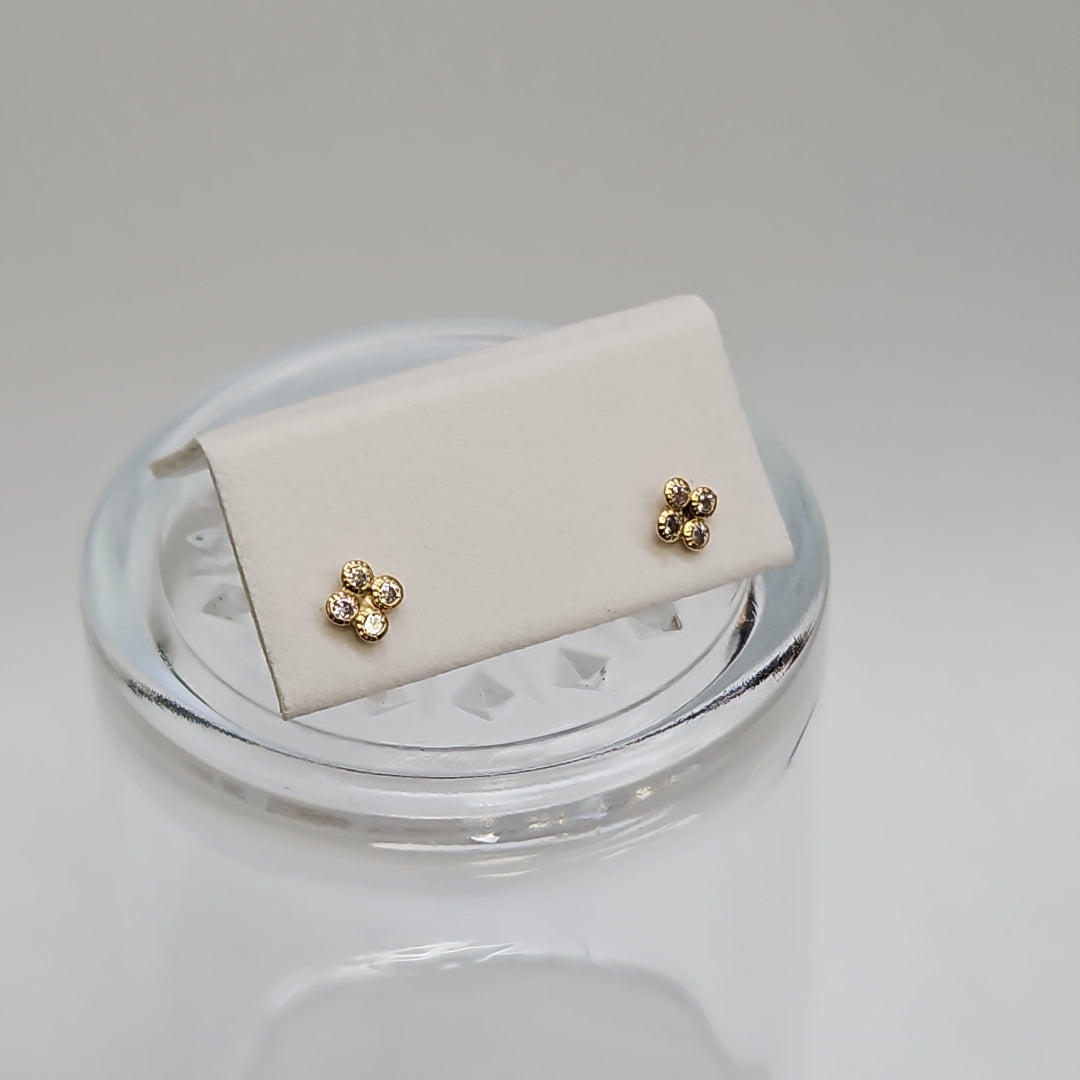 BROQUELES ORO 14K 1 (NUEVO)