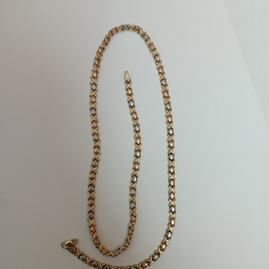 K1 17,40 GRMS 8 K ESPECIFICACIONES COMPLEMENTARIAS GARGANTILLA ORO FLORENTINO (SEMINUEVO)