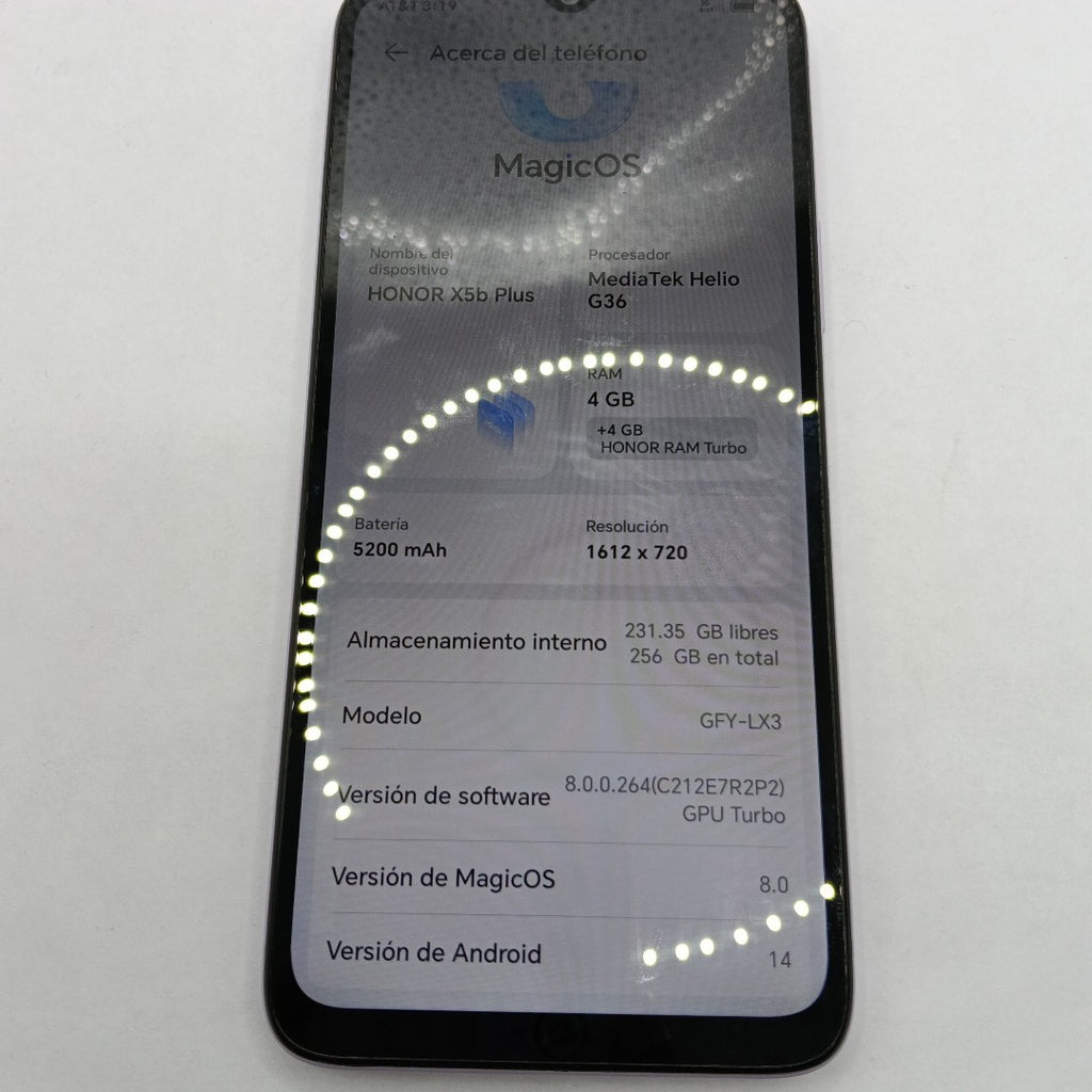 CELULAR HONOR X5B PLUS GFY-LX3 (2024) 256 GB 4 GB RAM (SEMINUEVO)