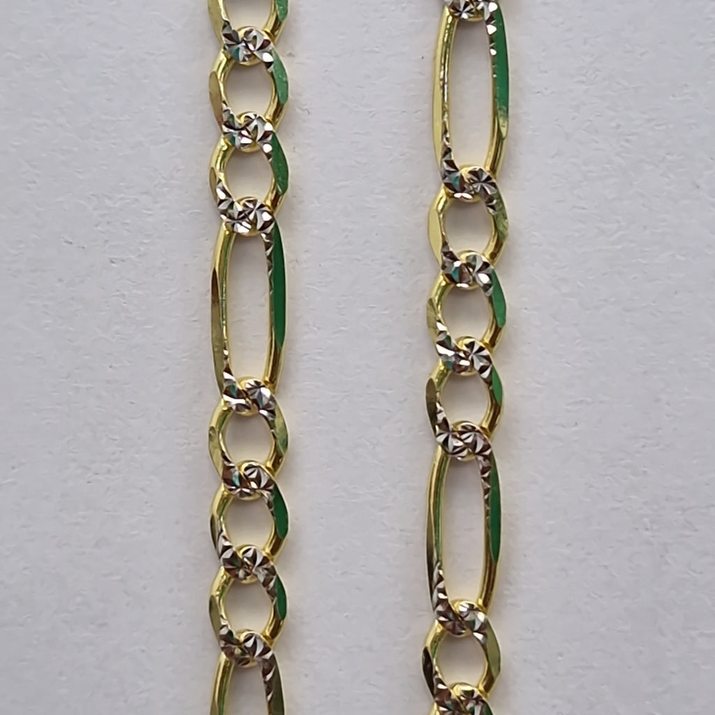 CADENAS CARTIER 3 1 DIAMANTADA ORO 14K 8 (NUEVO)