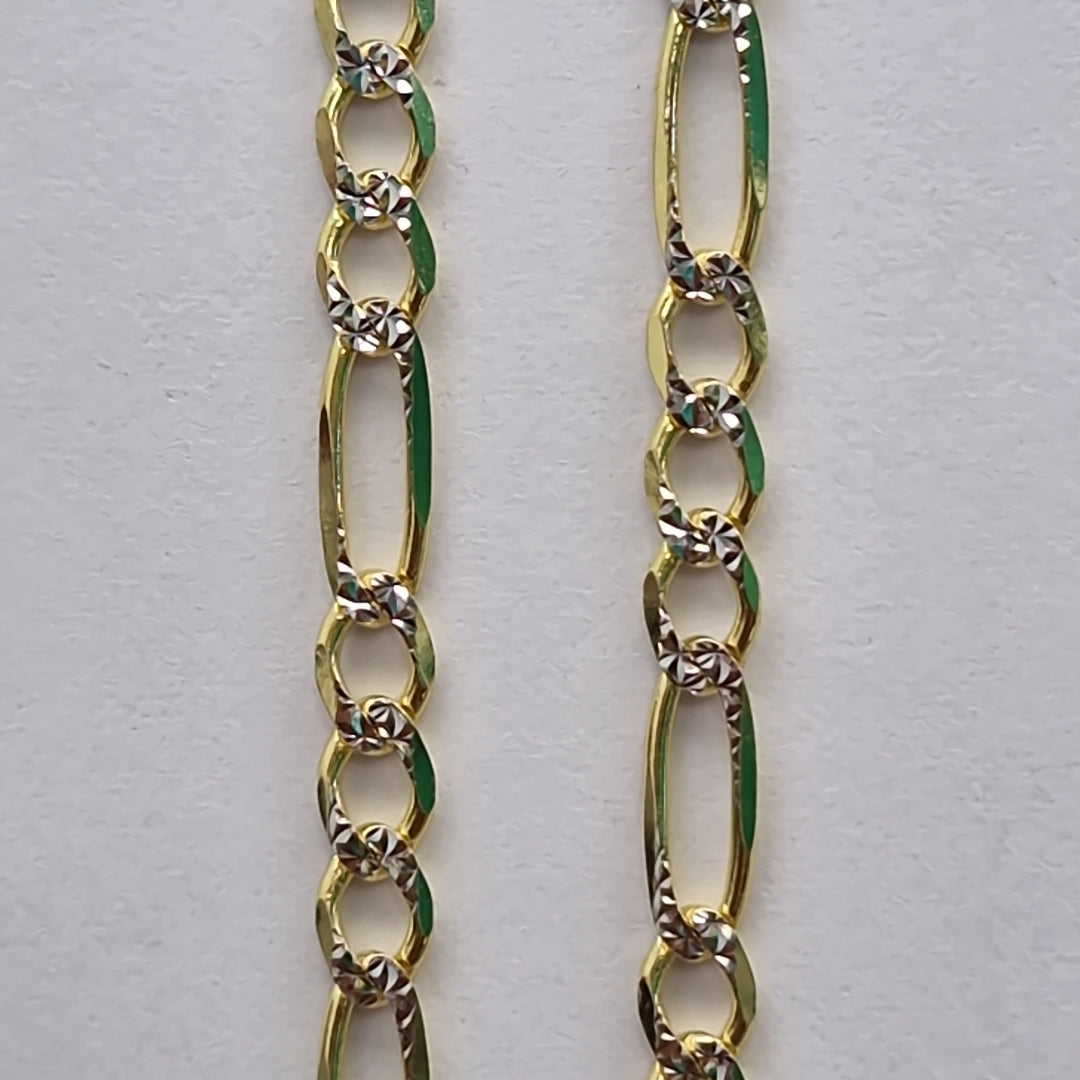 CADENAS CARTIER 3 1 DIAMANTADA ORO 14K 8 (NUEVO)
