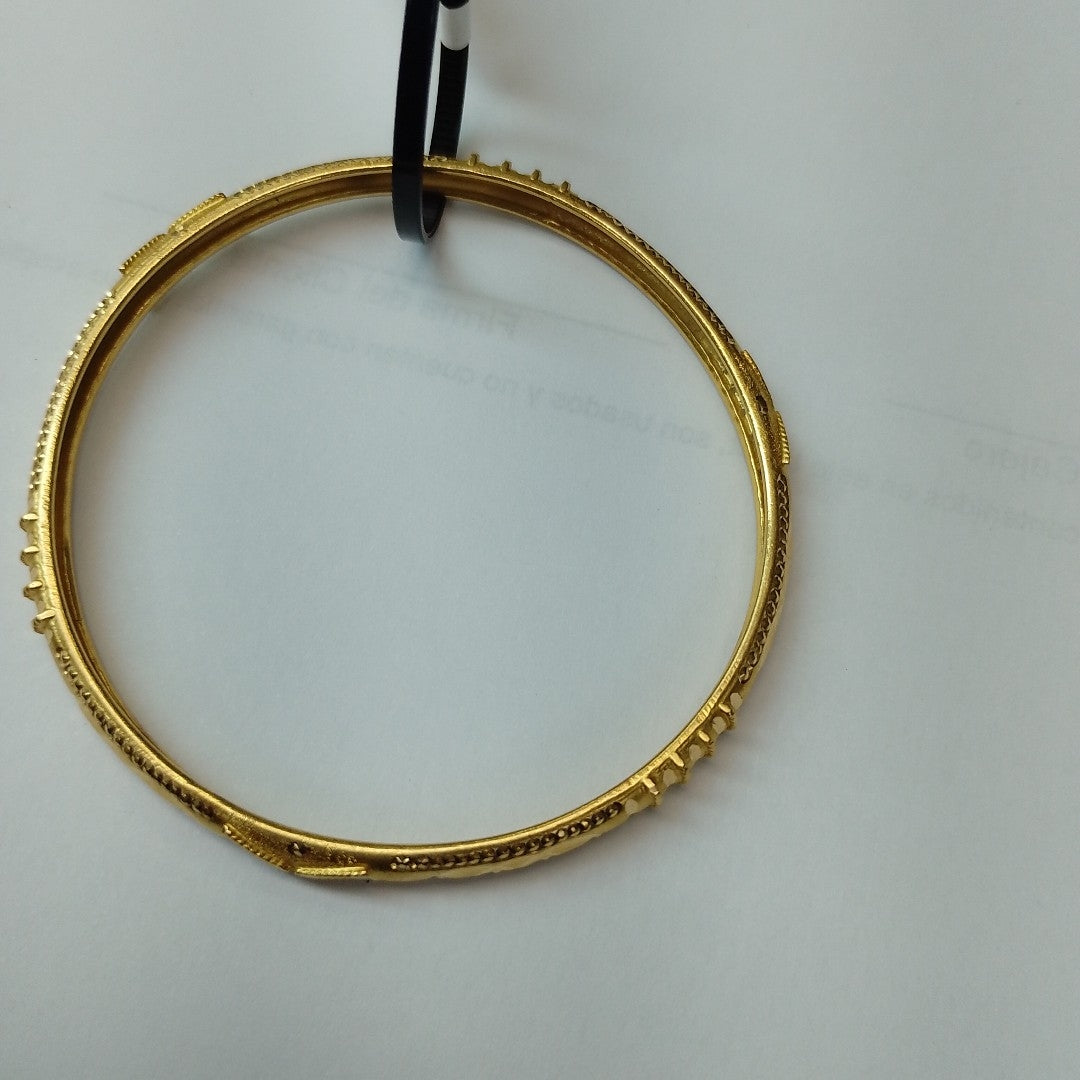 PULSERA RIGIDA ORO 18 K 7.9 GRMS (SEMINUEVO)
