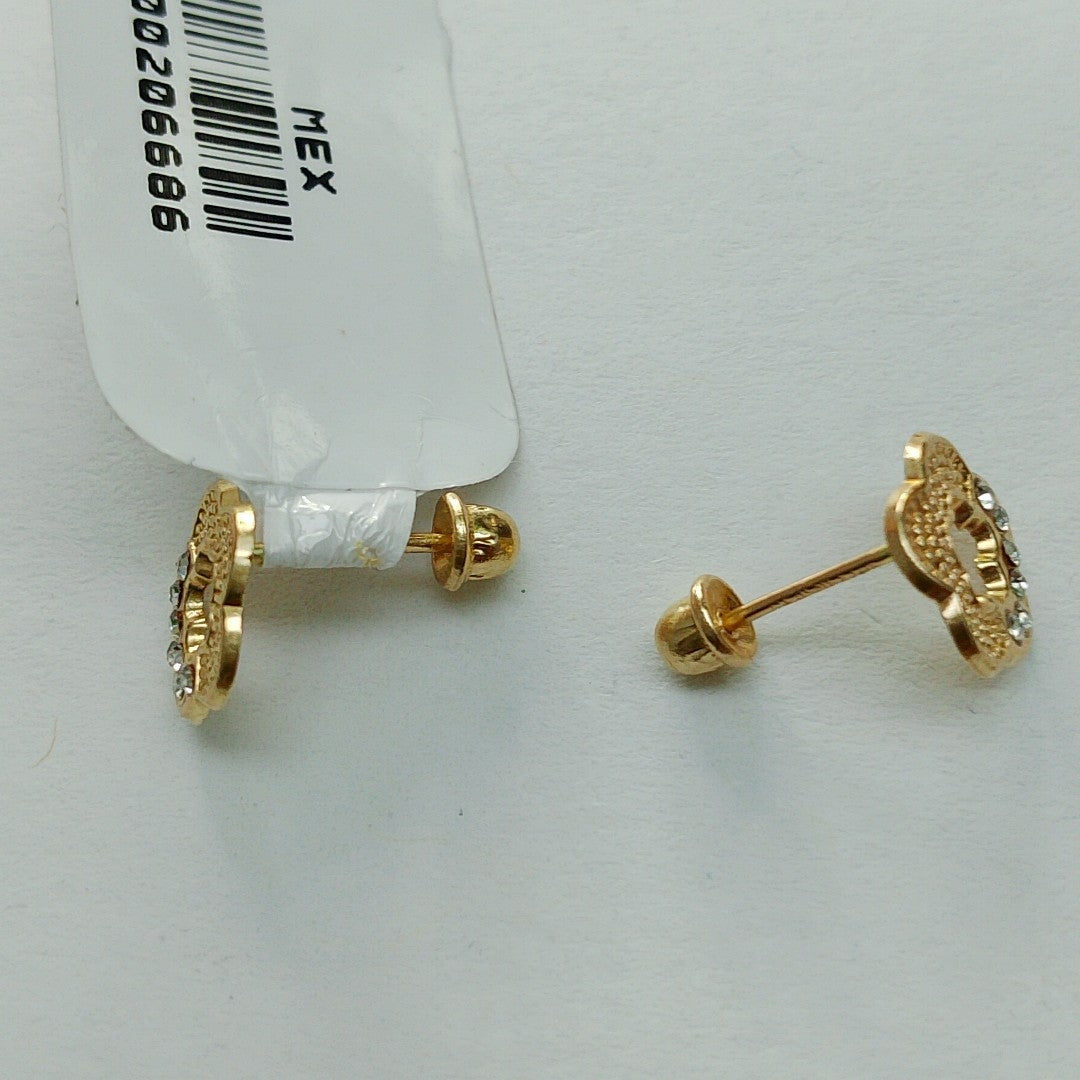 BROQUELES ORO 14K 1 (NUEVO)