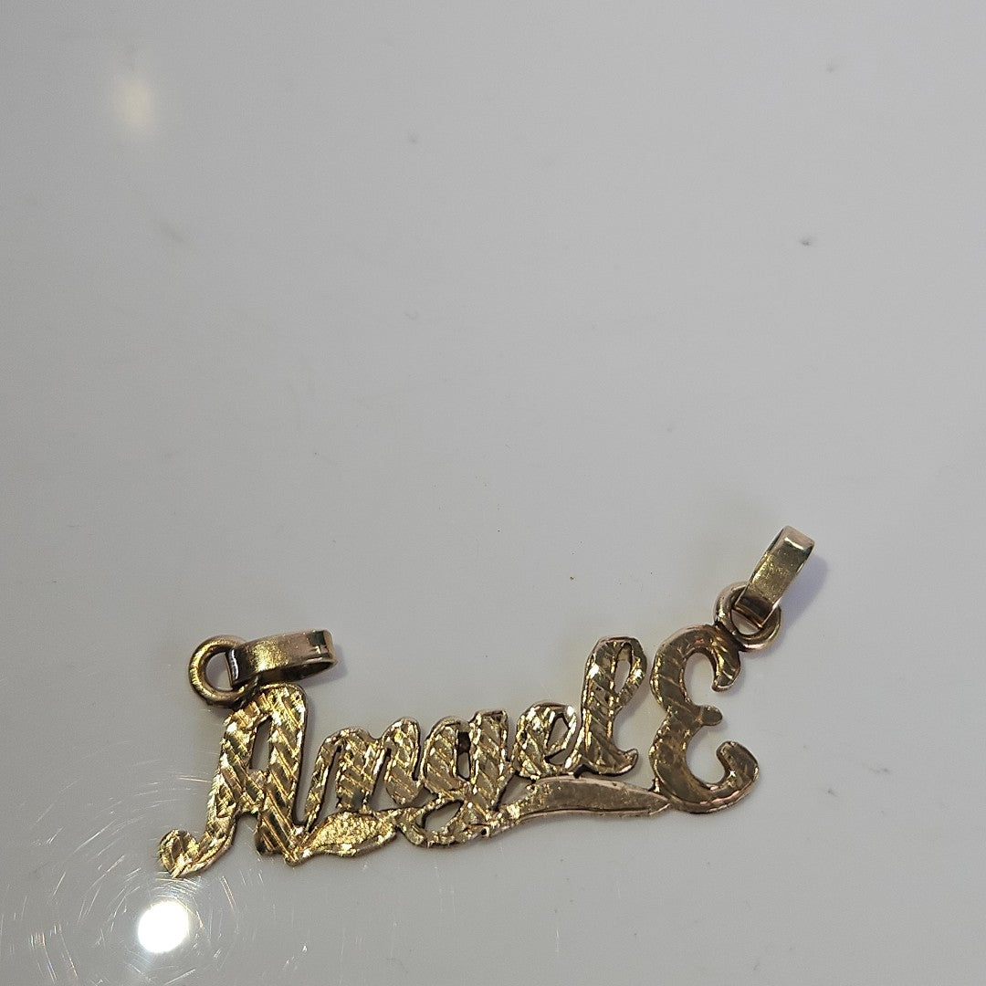 K1 1,80 GRMS 14 K ESPECIFICACIONES COMPLEMENTARIAS DIJE NOMBRE ANGEL E (SEMINUEVO)