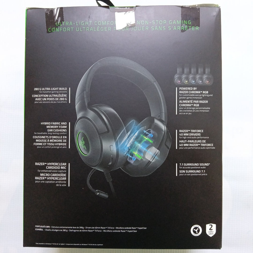 AUDIFONOS RAZER KRAKEN V3 X ALAMBRICO OVER EAR (SEMINUEVO)