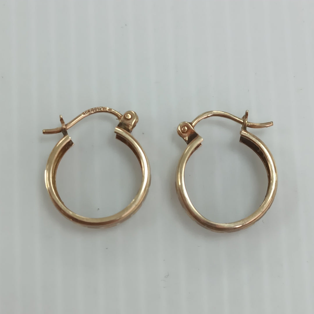 ARRACADAS PAR ORO 10 K 1.7 GRMS (SEMINUEVO)