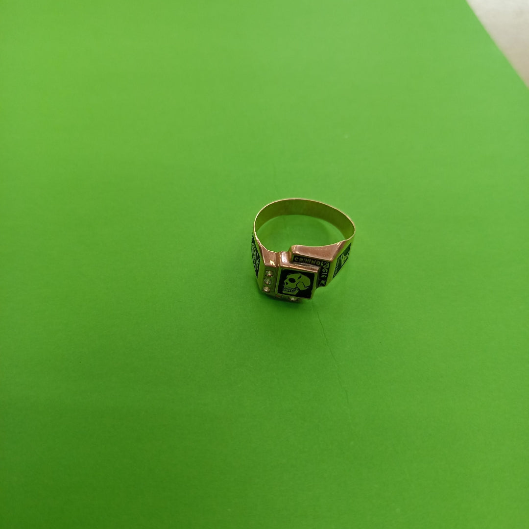 ANILLO DE GRADUACIÓN ORO 10 K 4.8 GRMS (SEMINUEVO)