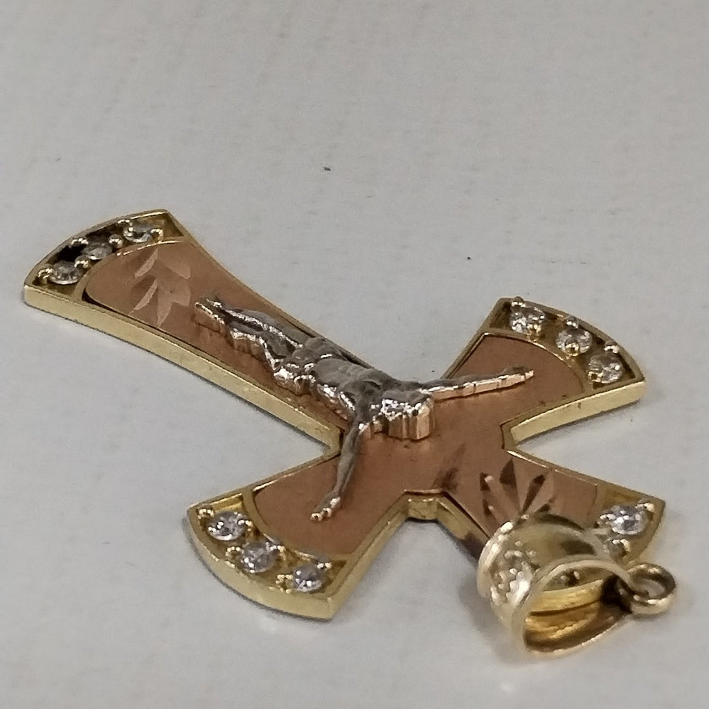 K1 7,30 GRMS 14 K ESPECIFICACIONES COMPLEMENTARIAS CRUCIFIJOGATADO, MALTRATAD (SEMINUEVO)