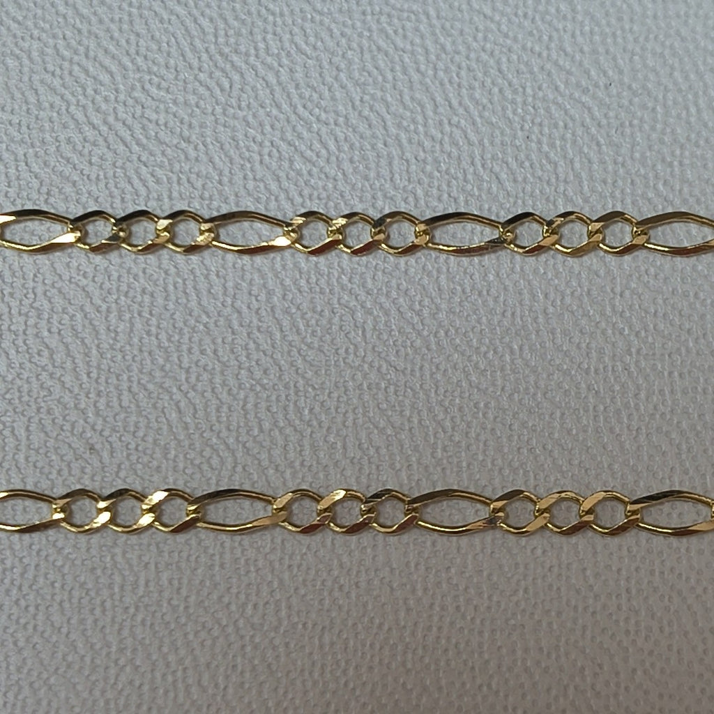 CADENA 3 X 1 3.81GR 55 CM 14K (NUEVO)